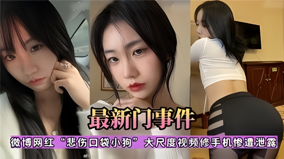 【最新门事件】微博网红“悲伤口袋小狗”大尺度视频修手机惨遭泄露！！